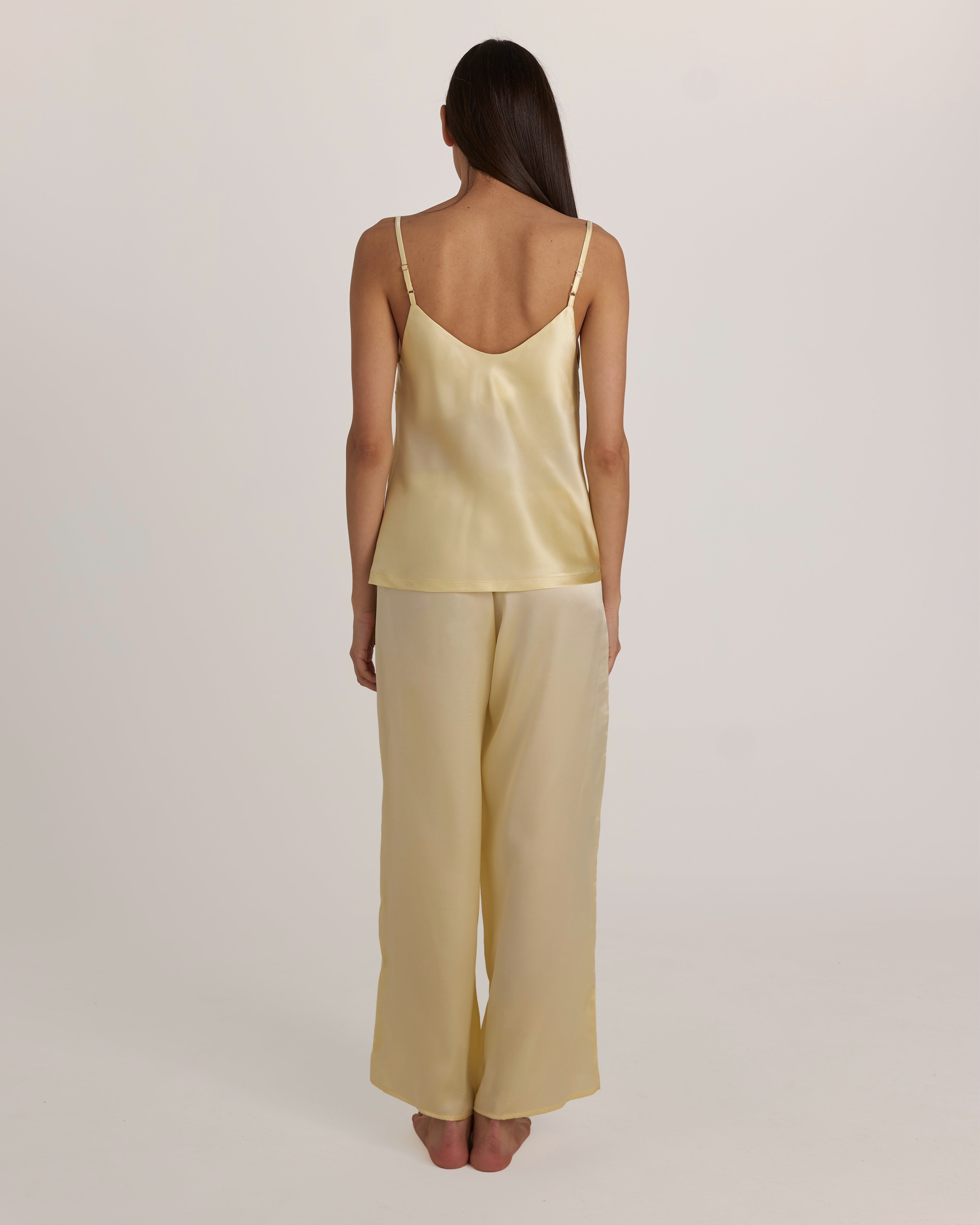 Bandeau Silk Set – Long Pants
