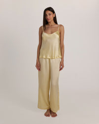 Bandeau Silk Set – Long Pants