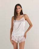 Lace Silk Short Set