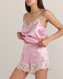 Lace Silk Short Set