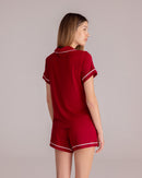 Revouse Short Set in Burgundy