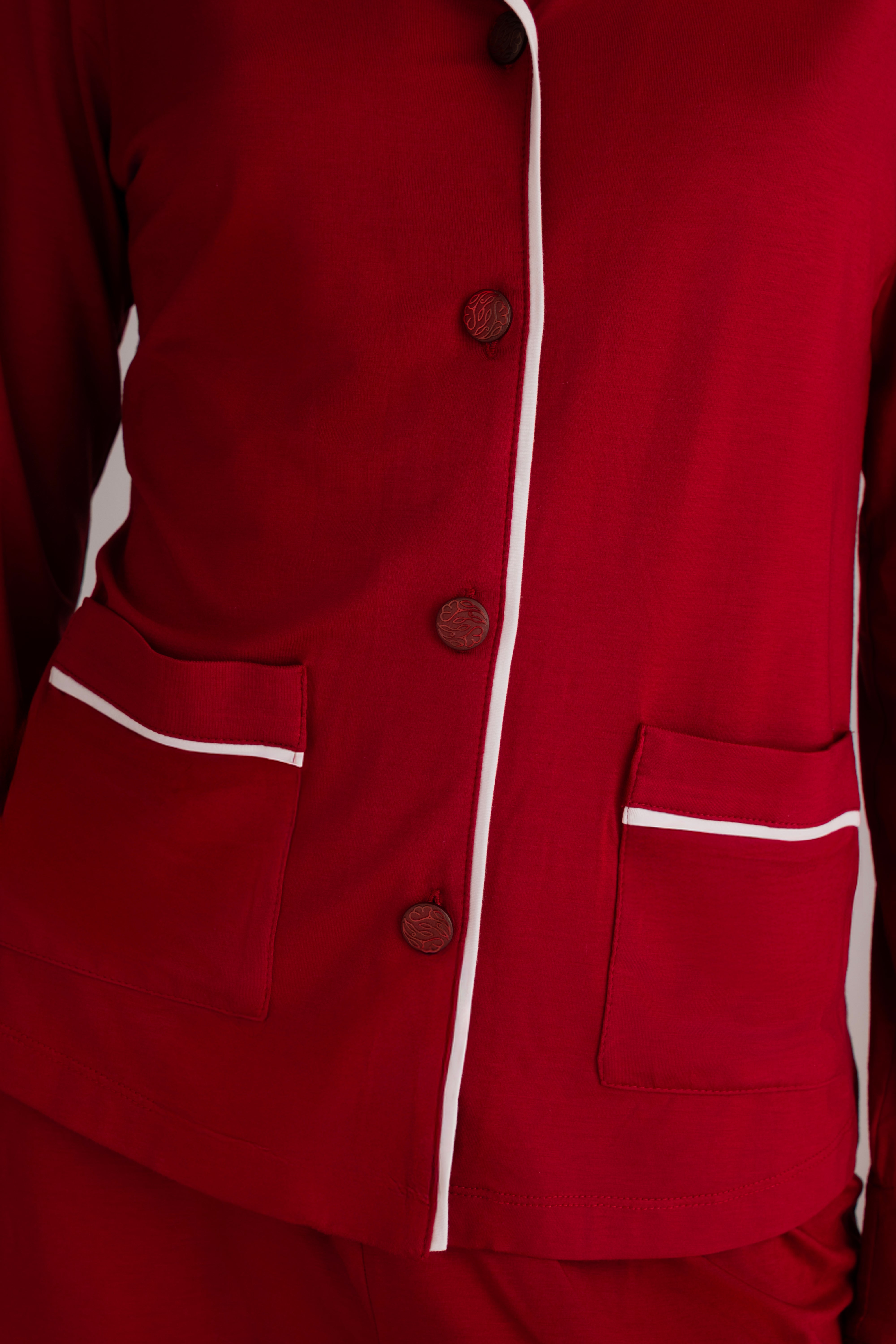 Revouse Long Set in Burgundy