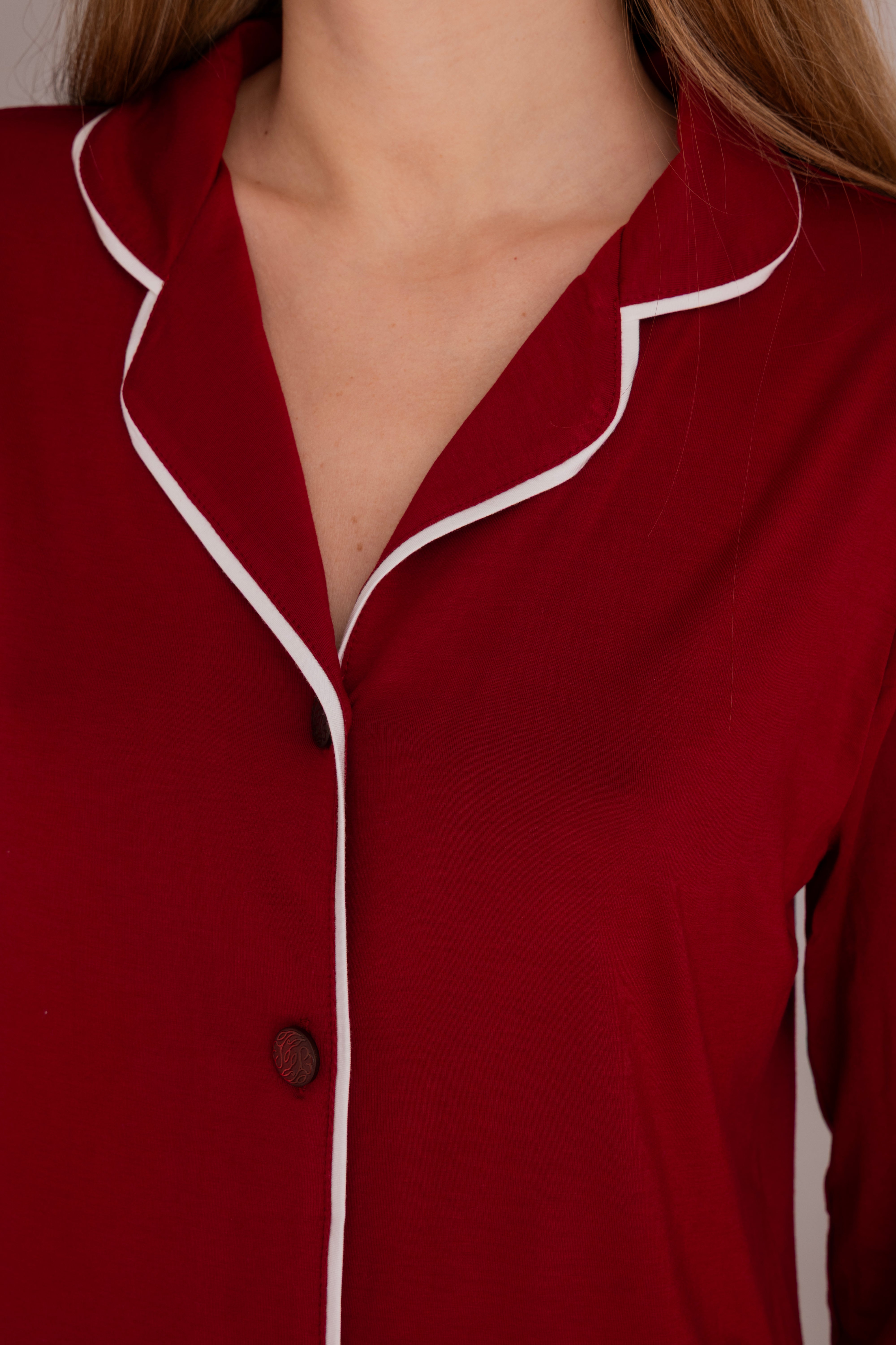Revouse Long Set in Burgundy