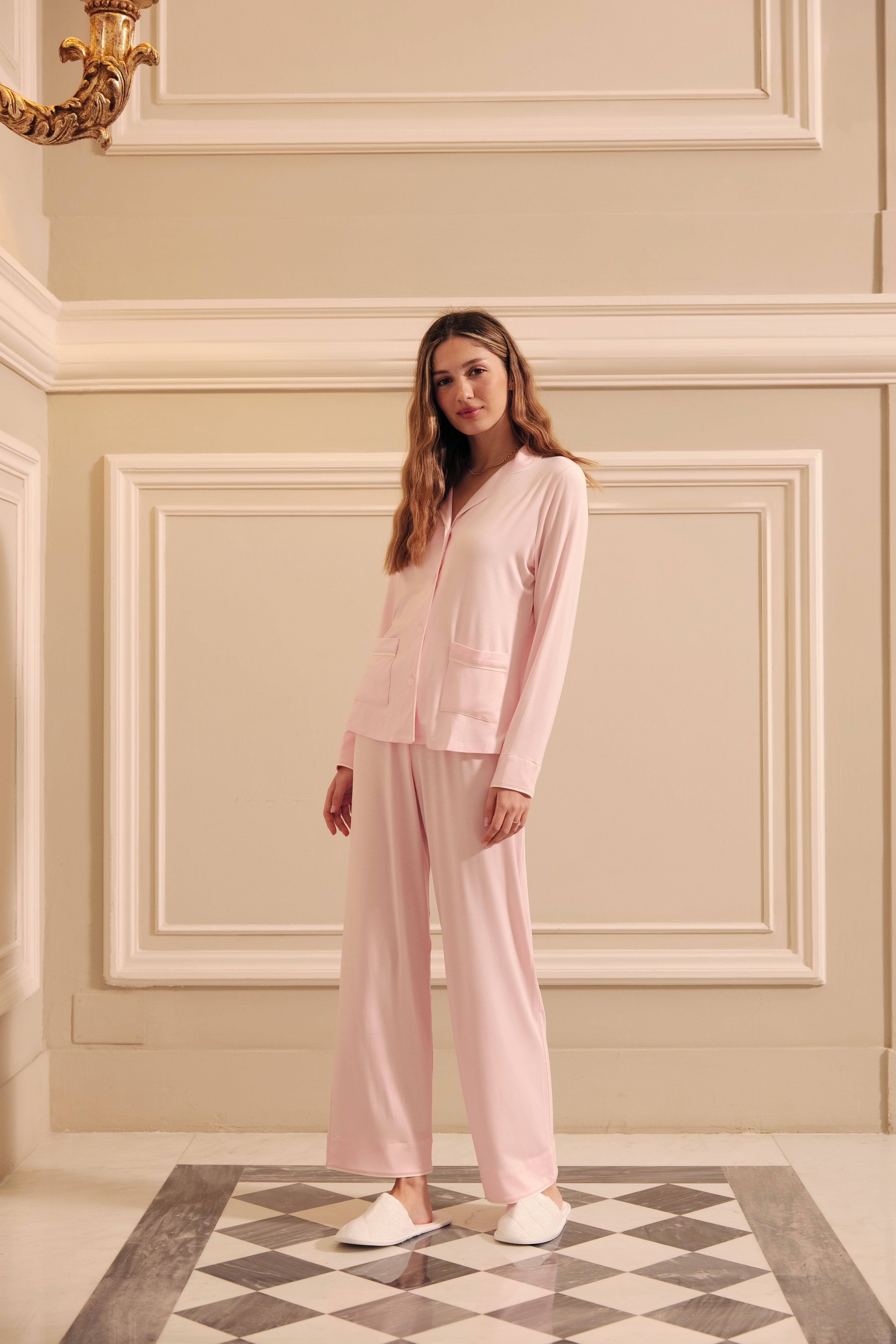 Revouse Long Set in Pink