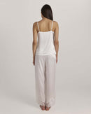 Lace Bandeau Silk Set – Long Pants