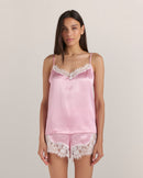 Lace Silk Short Set