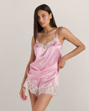 Lace Silk Short Set