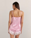 Lace Silk Short Set