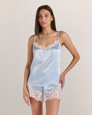 Lace Silk Short Set