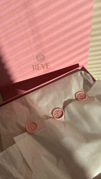 Rêve signature pink gift box with hand-pressed wax seals